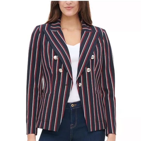 Tommy Hilfiger Jackets & Blazers - TOMMY HILFIGER Striped Blazer